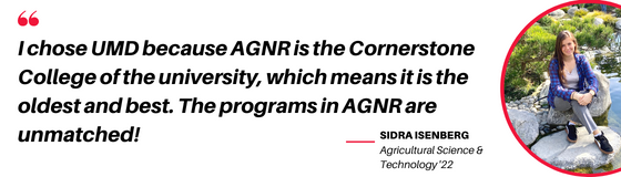 Sidra Isenberg, AGST student, reflects on AGNR.